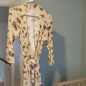 Posh peanut matching dinosaur Robe